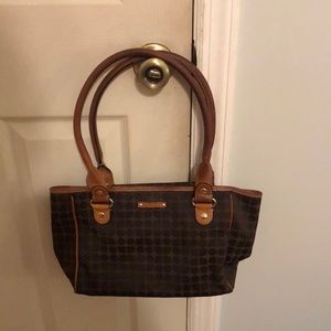 Kate Spade brown signature bucket bag